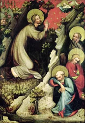 Jesus im Garten Gethsemane, vom Treboner Altar, ca. 1380